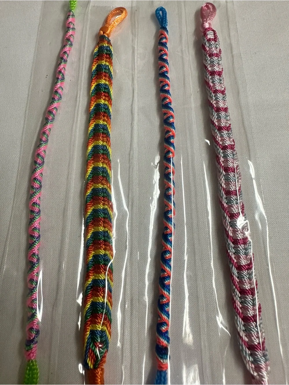 Handmade Braided Friendship Bracelets - Assorted Bright Colors